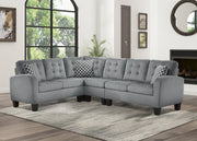 Sinclair Gray Reversible Sectional - Gate FurnitureSectional