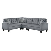 Sinclair Gray Reversible Sectional - Gate FurnitureSectional