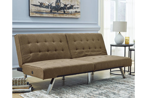 Sivley Brown Flip Flop Armless Sofa - 6900445 - Gate Furniture