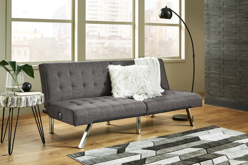 Sivley Charcoal Flip Flop Armless Sofa - 6900345 - Gate Furniture