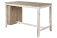 Skempton White/Light Brown Counter Height Dining Table - D394-32 - Gate Furniture