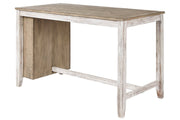 Skempton White/Light Brown Counter Height Dining Table - Gate FurnitureCounter Height Table