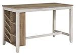 Skempton White/Light Brown Counter Height Dining Table - Gate FurnitureCounter Height Table
