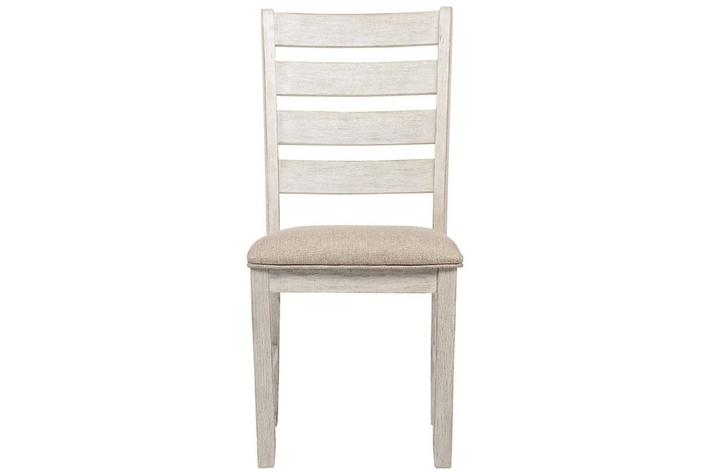 Skempton White/Light Brown Dining Chair (Set of 2) - Gate FurnitureDining Chair