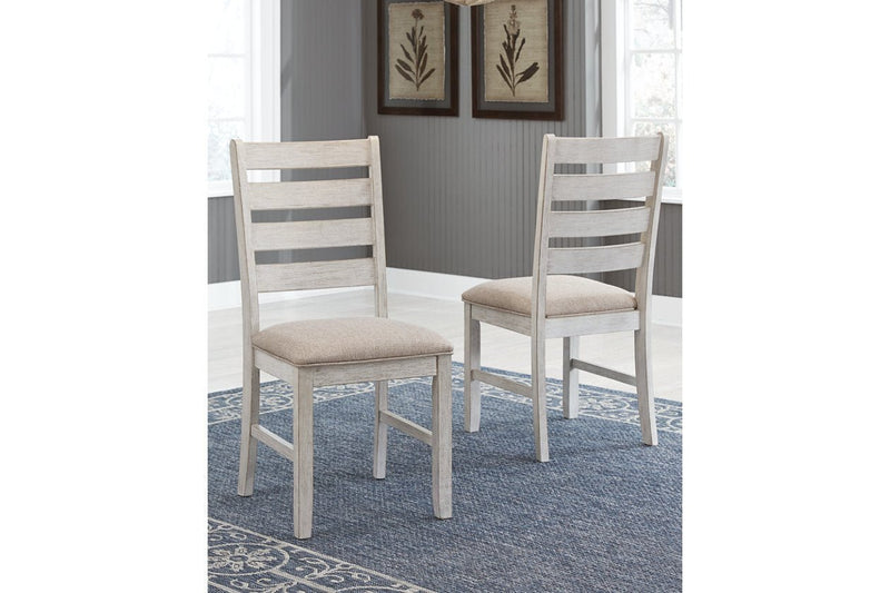 Skempton White/Light Brown Dining Chair (Set of 2) - Gate FurnitureDining Chair