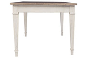 Skempton White/Light Brown Dining Table - Gate FurnitureDining Table