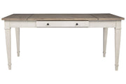 Skempton White/Light Brown Dining Table - Gate FurnitureDining Table