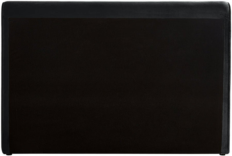 Sloan Velvet Full Bed (3 Boxes) Black - SloanBlack-F