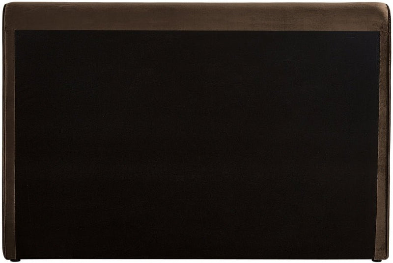 Sloan Velvet King Bed (3 Boxes) Brown - Gate FurnitureKing Bed