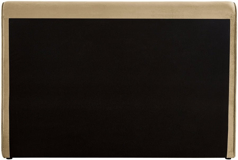 Sloan Velvet King Bed (3 Boxes) Camel - Gate FurnitureKing Bed