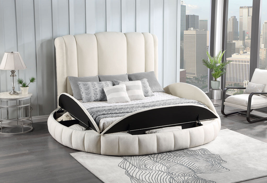 Snow White King Bed - SNOW-WHITE-KB - Gate Furniture