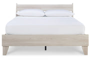 Socalle Natural Queen Panel Platform Bed - Gate FurnitureQueen Bed