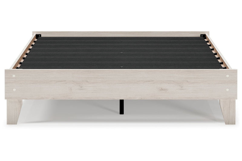 Socalle Natural Queen Platform Bed - Gate FurnitureQueen Bed