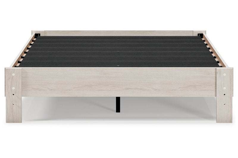 Socalle Natural Queen Platform Bed - Gate FurnitureQueen Bed