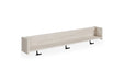 Socalle Natural Wall Mounted Coat Rack with Shelf - EA1864-151 - Gate Furniture