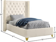 Soho White Bonded Leather Twin Bed White - Gate FurnitureTwin Bed