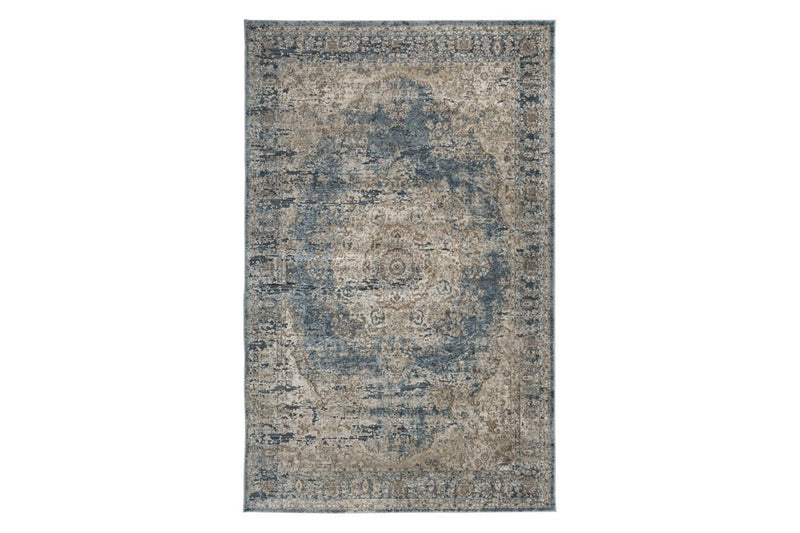 South Blue/Beige 8' x 10' Rug - Gate FurnitureRugs