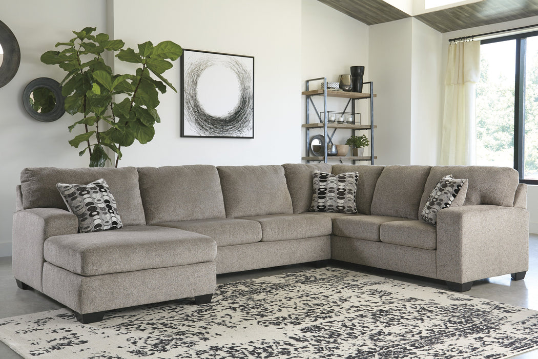 [SPECIAL] Ballinasloe Platinum LAF Sectional - Gate Furniture