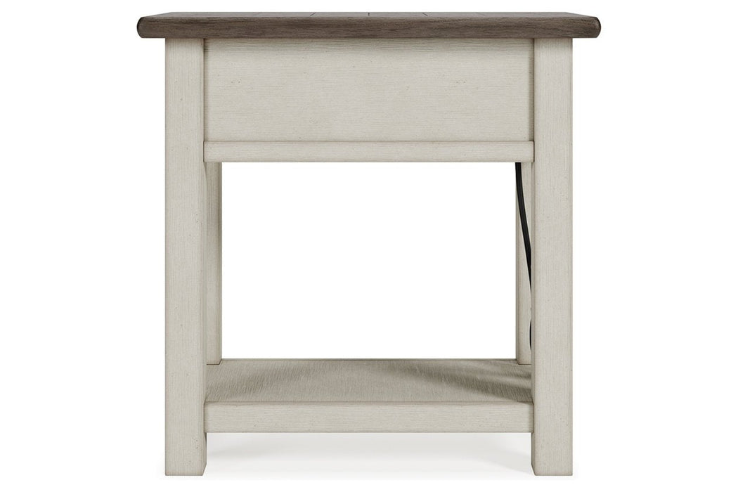 [SPECIAL] Bolanburg Two-tone Chairside End Table - T637-107 - Gate Furniture