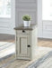 [SPECIAL] Bolanburg Two-tone Chairside End Table with USB Ports & Outlets - T637-7 - Gate Furniture