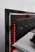 [SPECIAL] Kaydell Black LED Footboard Storage Platform Bedroom Set - Gate Furniture