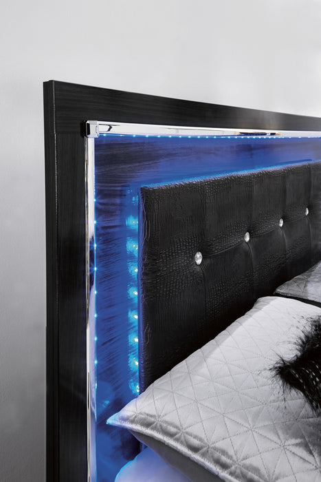 [SPECIAL] Kaydell Black LED Platform Bedroom Set - Gate Furniture
