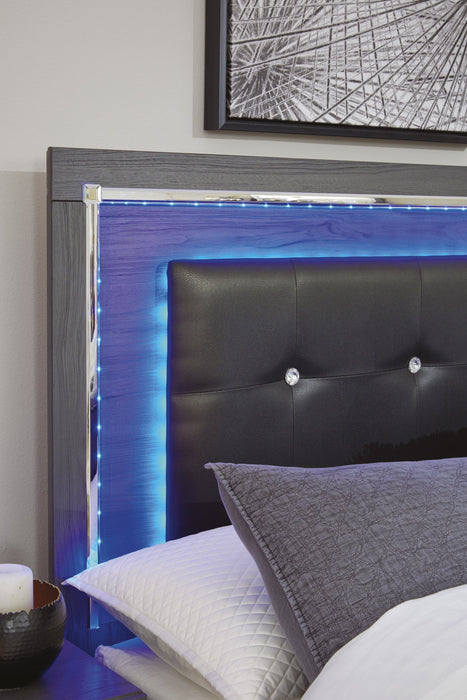 [SPECIAL] Lodanna Gray LED Panel Bedroom Set - Gate Furniture