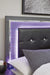 [SPECIAL] Lodanna Gray LED Storage Bedroom Set - Gate Furniture