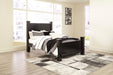 [SPECIAL] Mirlotown Black King Poster Bed - Gate Furniture