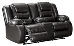 [SPECIAL] Vacherie Black Reclining Loveseat with Console - 7930894 - Gate Furniture