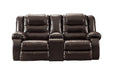 [SPECIAL] Vacherie Chocolate Reclining Loveseat with Console - 7930794 - Gate Furniture