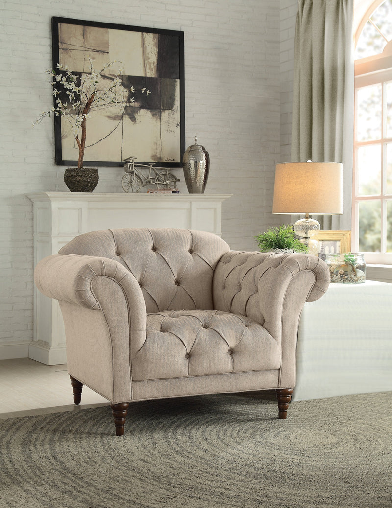 St. Claire Beige Armchair - Gate FurnitureLiving Room Chair