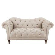 St. Claire Beige Loveseat - Gate FurnitureLoveseat