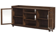 Starmore Brown 70" TV Stand with Electric Fireplace - Gate FurnitureTV Stand