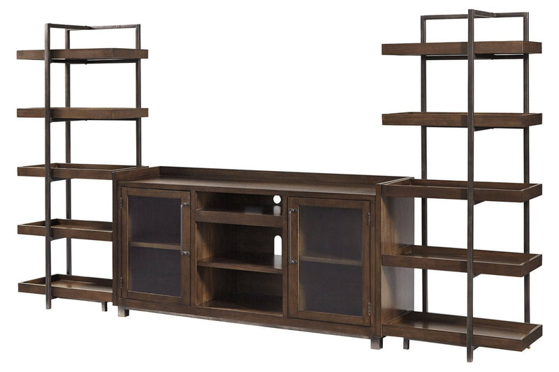 Starmore Brown/Gunmetal 3 - Piece Entertainment Center - Gate FurnitureEntertainment Center