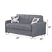 Stella 69 in. Pull Out Sleeper Sofa in Gray - SB-STELLA - Gate Furniture