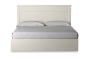 Stelsie White King Panel Bed - Gate FurnitureKing Bed