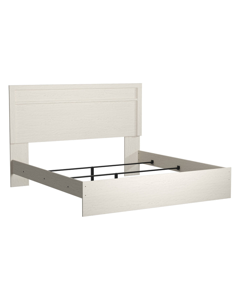Stelsie White King Panel Bed - Gate FurnitureKing Bed