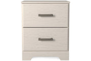 Stelsie White Nightstand - Gate FurnitureNightstand