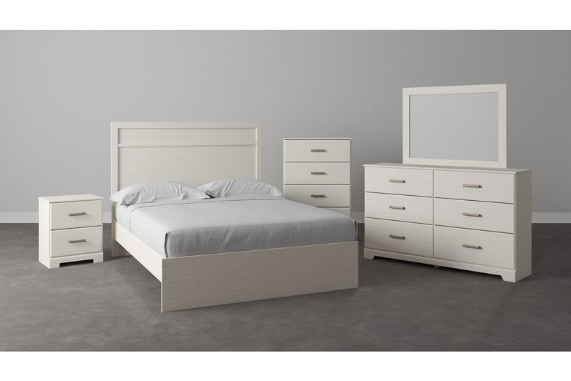 Stelsie White Nightstand - Gate FurnitureNightstand