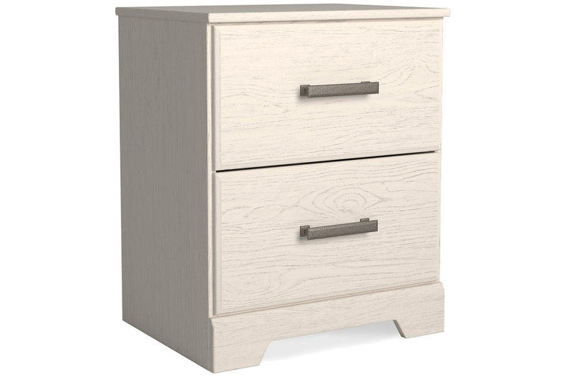 Stelsie White Nightstand - Gate FurnitureNightstand