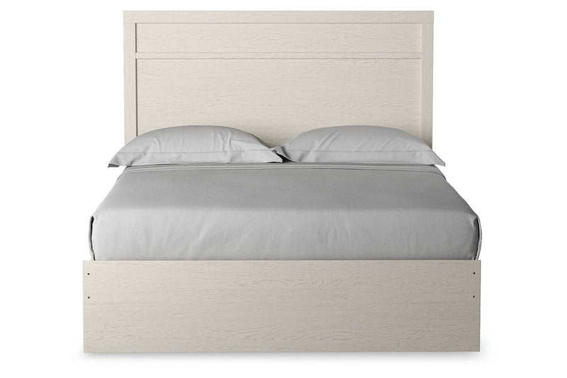 Stelsie White Queen Panel Bed - Gate FurnitureQueen Bed