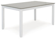 Stonehollow Dining Table and Chairs with Bench (Set of 6) - Gate FurnitureDining Table