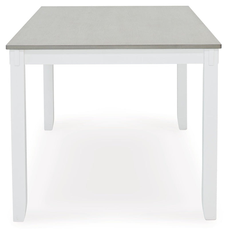 Stonehollow Dining Table and Chairs with Bench (Set of 6) - Gate FurnitureDining Table