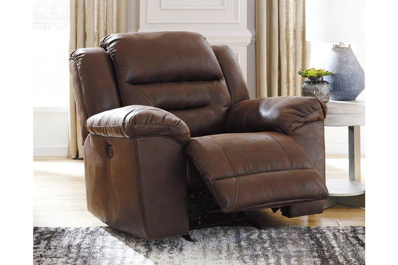 Stoneland Chocolate Power Recliner - Gate FurniturePower Recliner