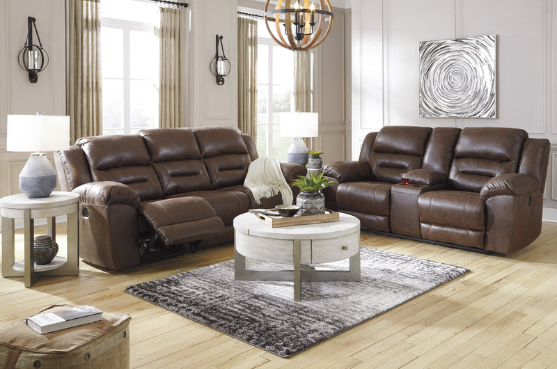 Stoneland Chocolate Power Reclining Living Room Set - Gate FurnitureLiving Room Set