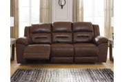 Stoneland Chocolate Power Reclining Sofa - Gate FurniturePower Reclining Sofa