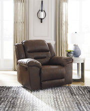 Stoneland Chocolate Reclining Living Room Set - Gate FurnitureLiving Room Set