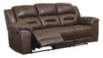 Stoneland Chocolate Reclining Sofa - Gate FurnitureReclining Sofa
