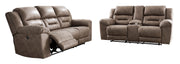 Stoneland Fossil Power Reclining Living Room Set - Gate FurniturePower Reclining Living Room Set